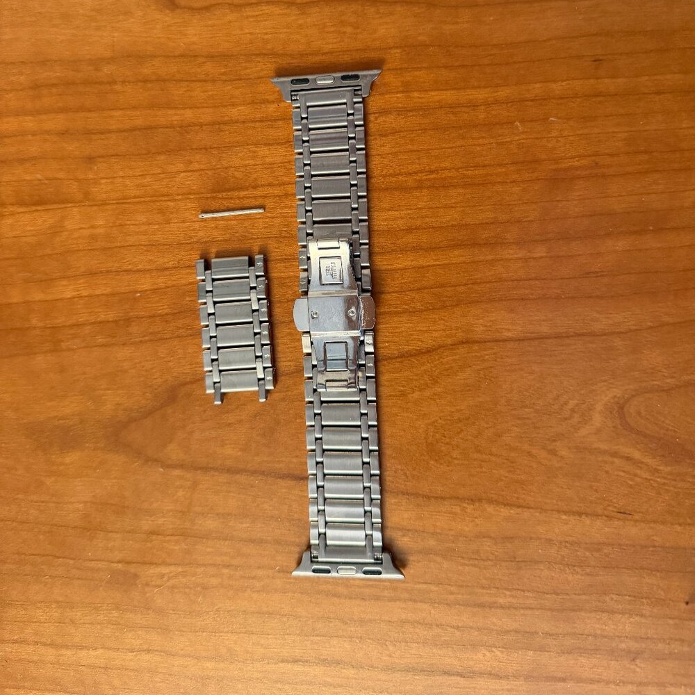 Tory Burch "The Miller" 20mm two tone Apple watch bracelet watchband - Picture 2 of 5